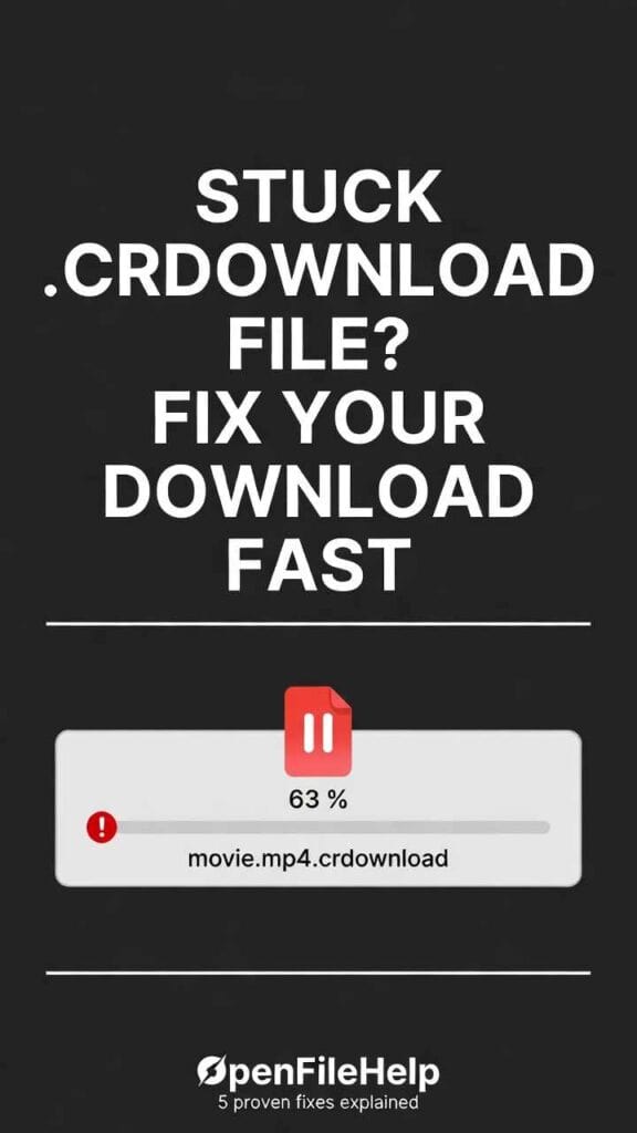 5 Ways to recover a stuck download file