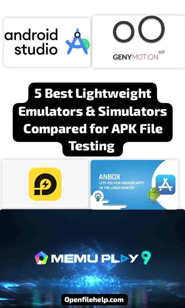 5 Best Lightweight Emulators & Simulators Compared for APK File Testing