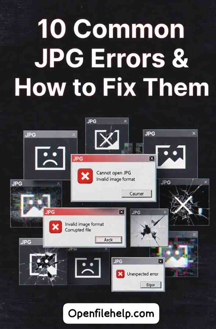 10 Common JPG Errors & How to Fix Them