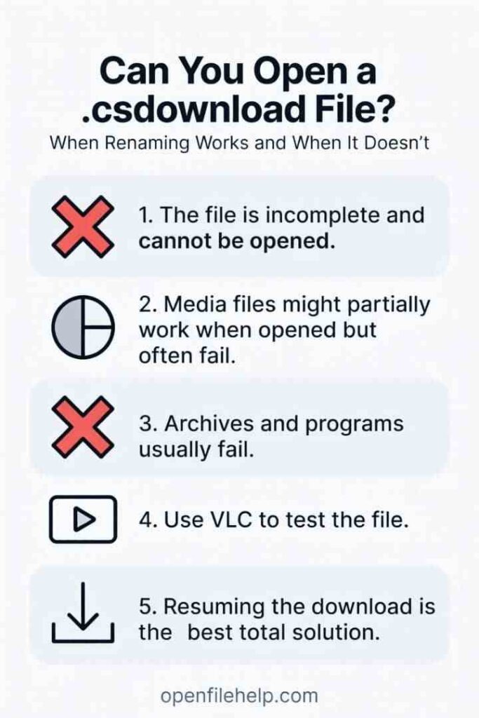Can You Open a .csdownload File? When Renaming Works and When It Doesn’t