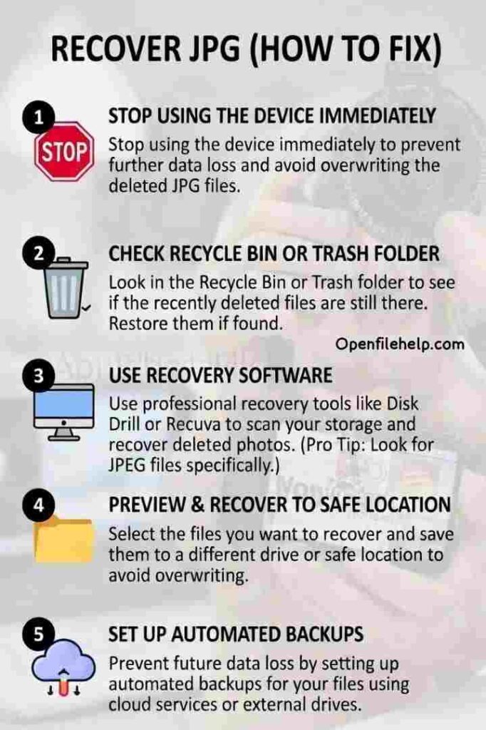 How to Recover Deleted JPG Thumbnails & Photos (quick recovery steps)