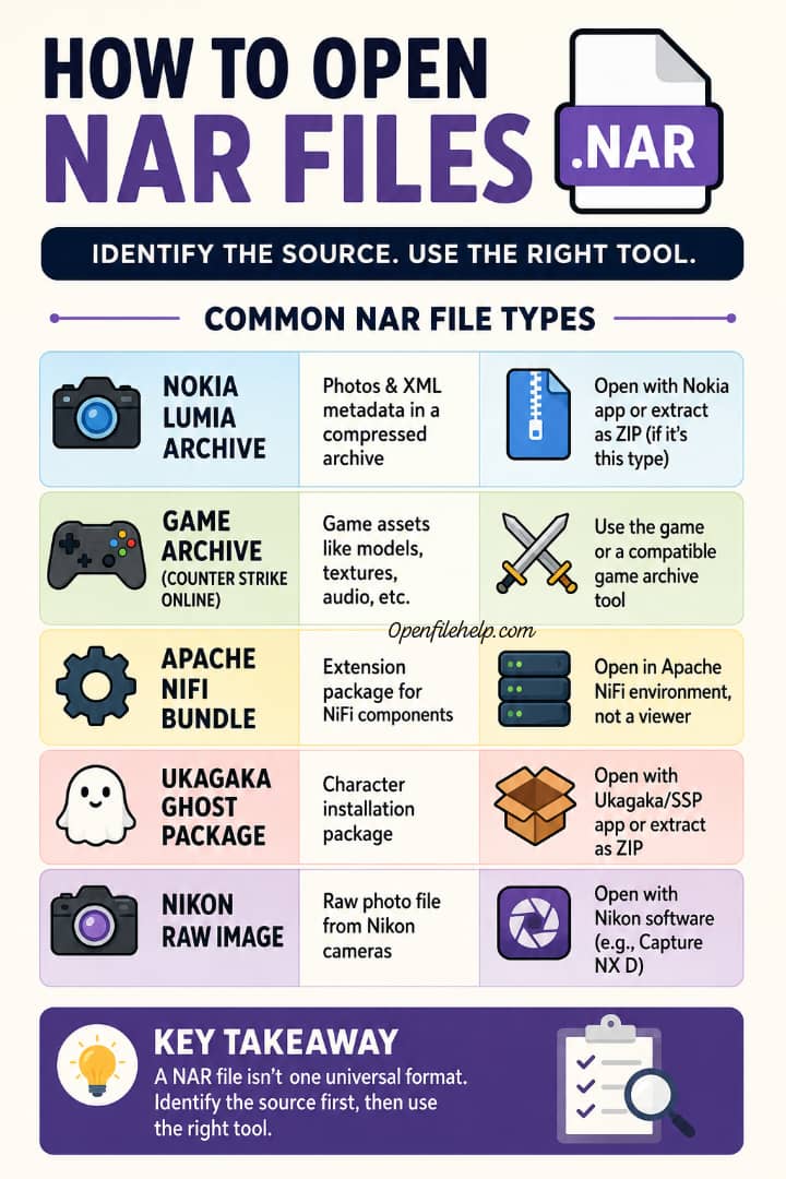 How to Open NAR Files: The Simple Guide to Nokia, Nexon, NiFi, and More